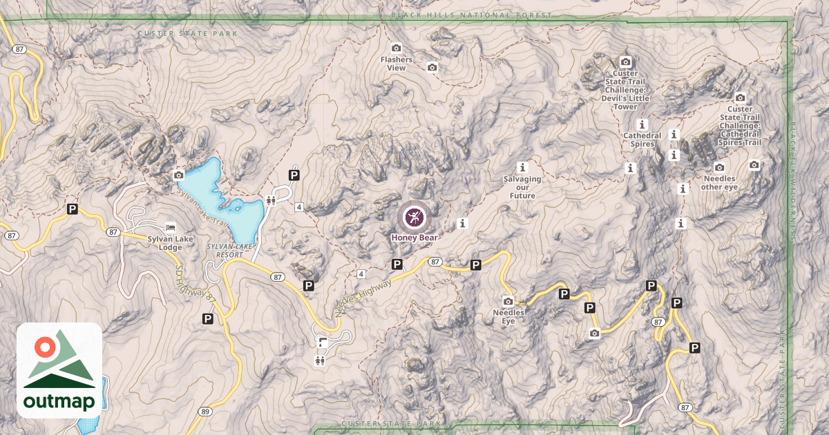 Map of Honey Bear