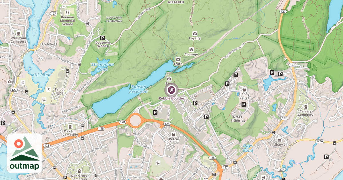 Map of Rubble Boulder