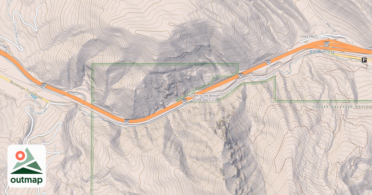 Map of Ascent to the Bottom of the Sea