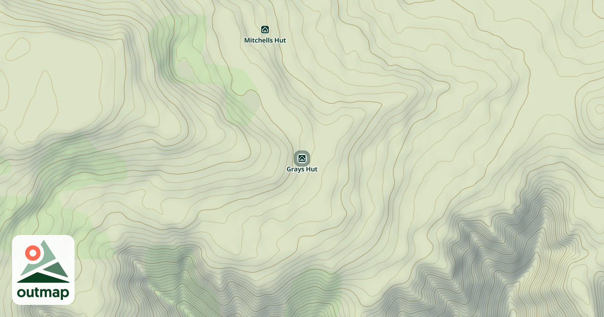 Map of Grays Hut