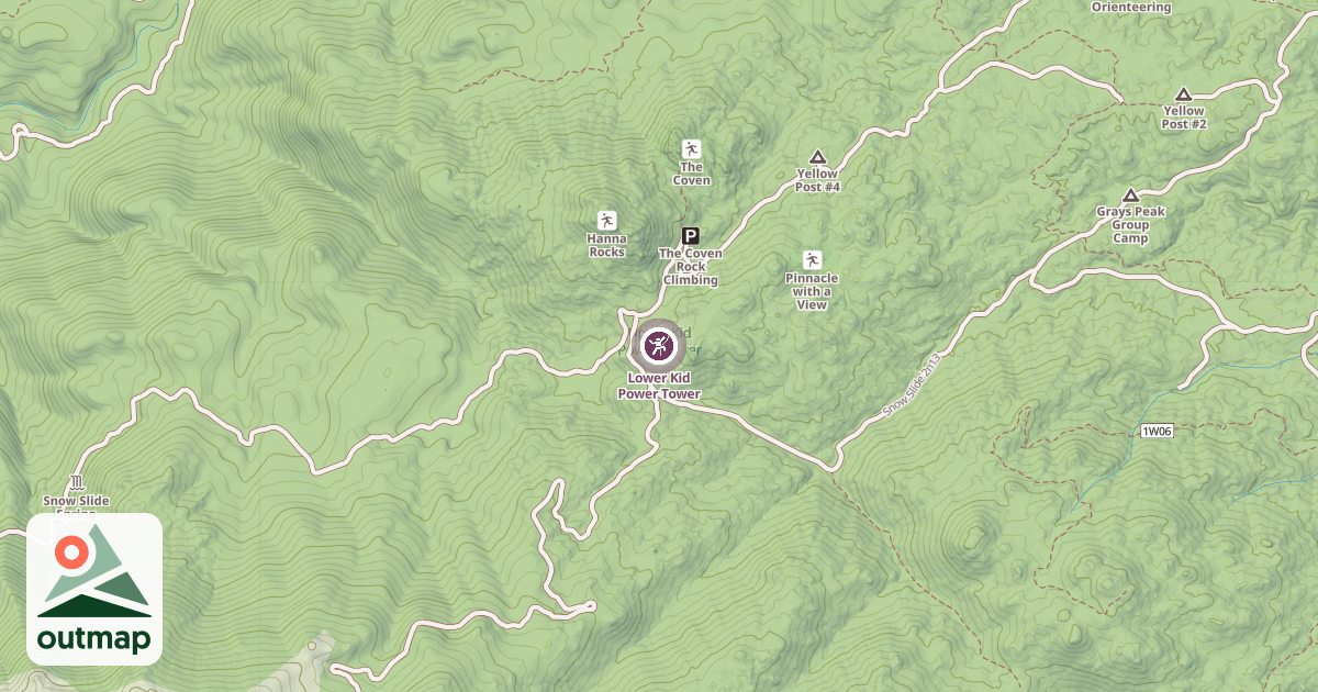 Map of Lower Kid Power Tower