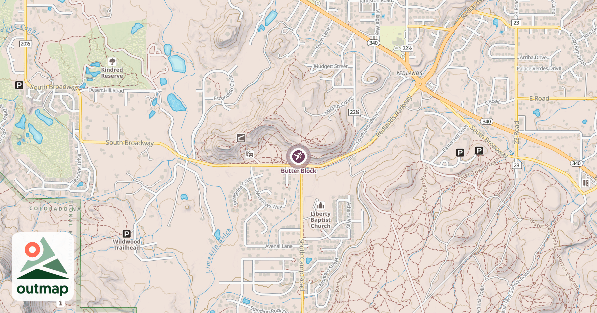 Map of Butter Block