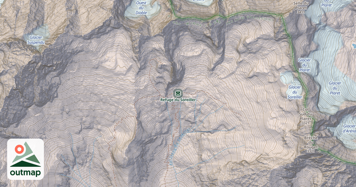 Map of Refuge du Soreiller