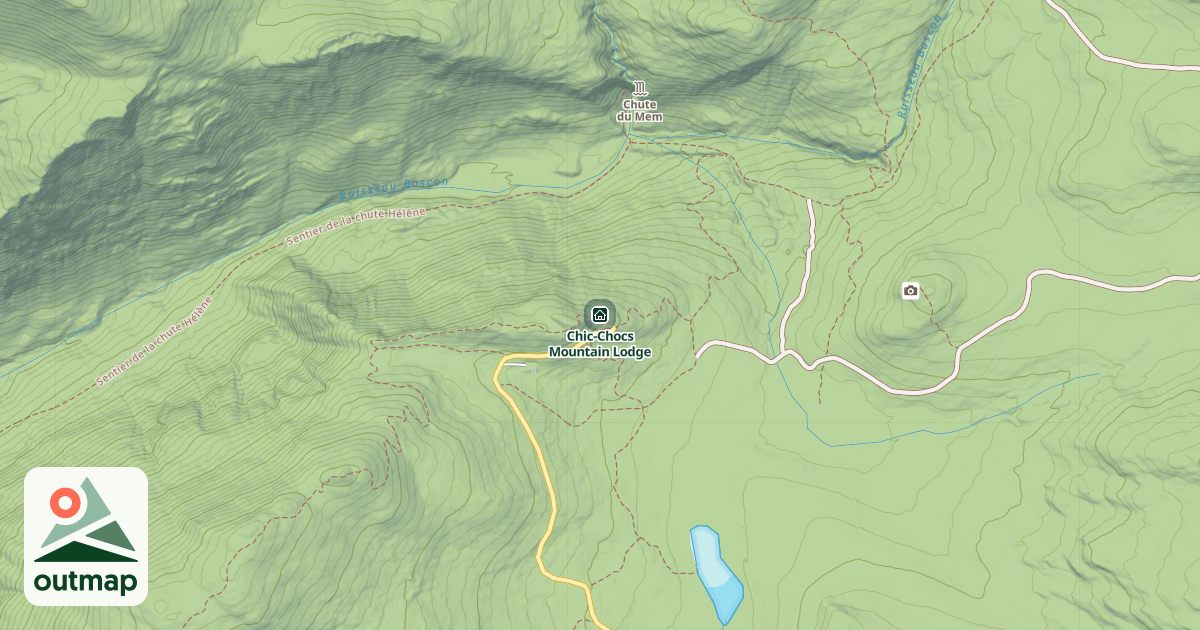 Map of Chic-Chocs Mountain Lodge