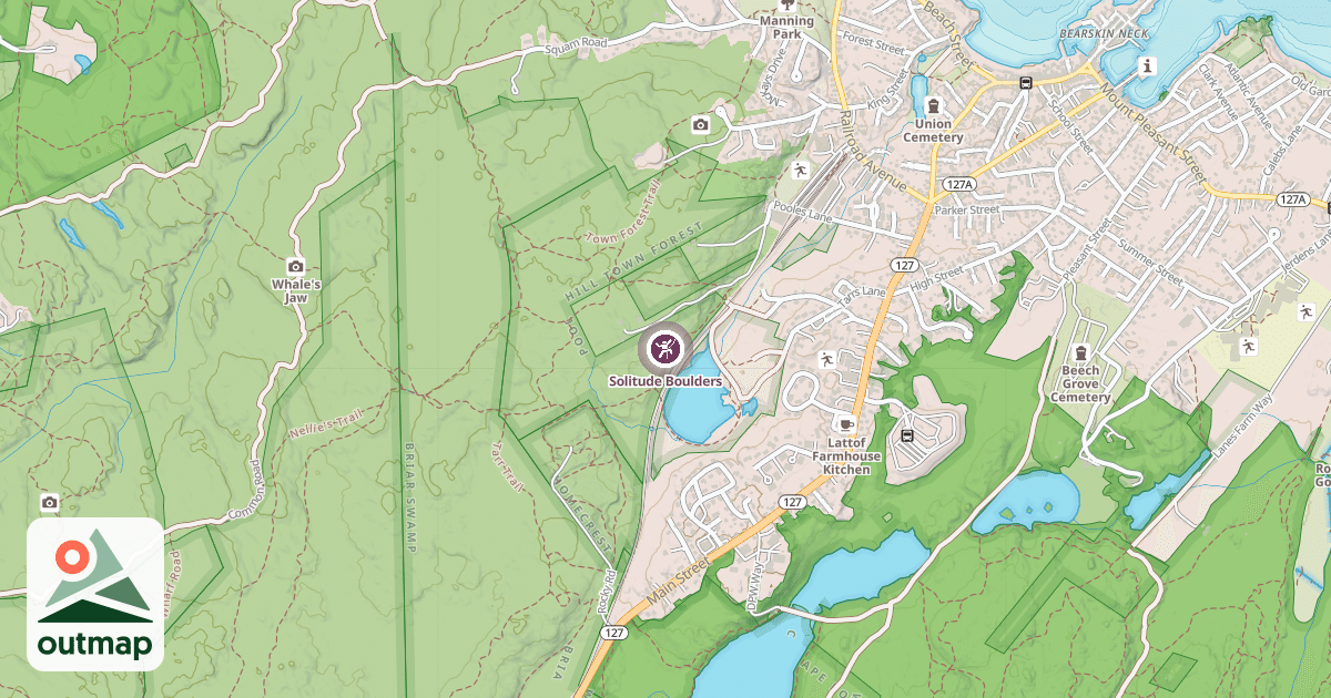 Map of Solitude Boulders