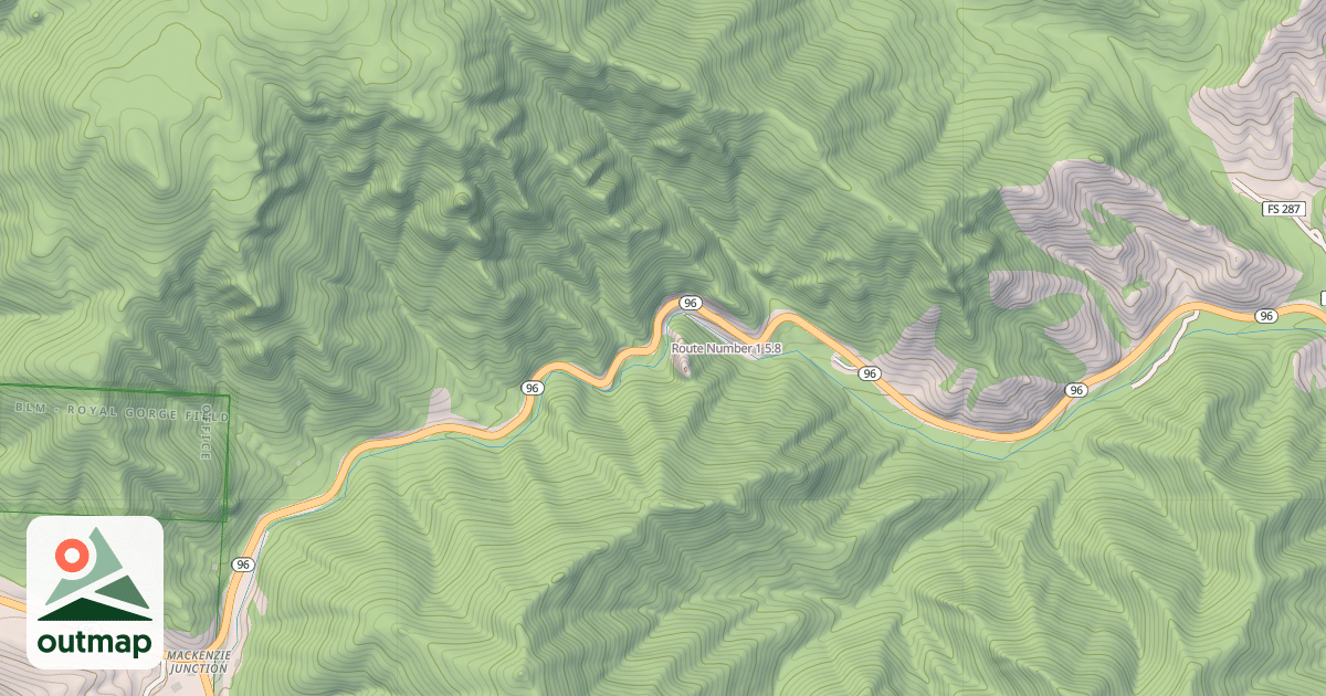 Map of Route Number 1