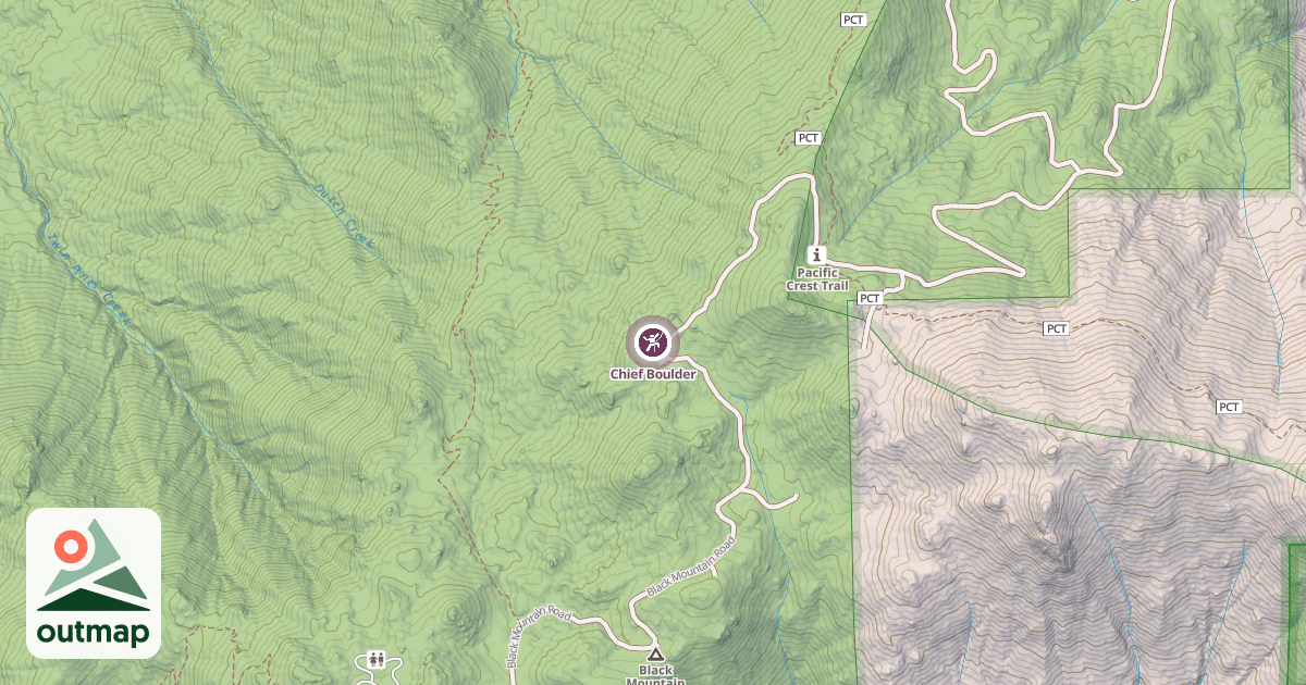 Map of Chief Boulder