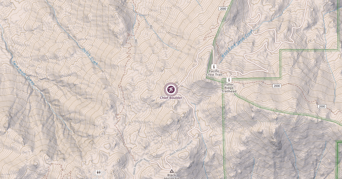 Map preview of Chief Boulder