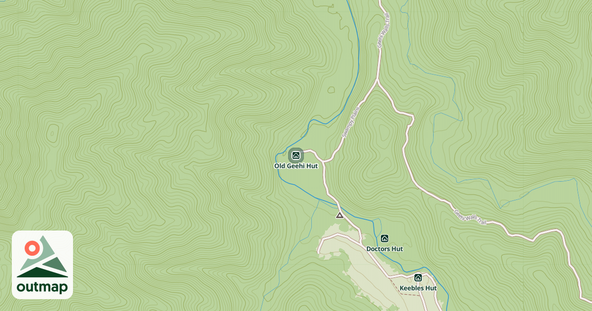 Map of Old Geehi Hut