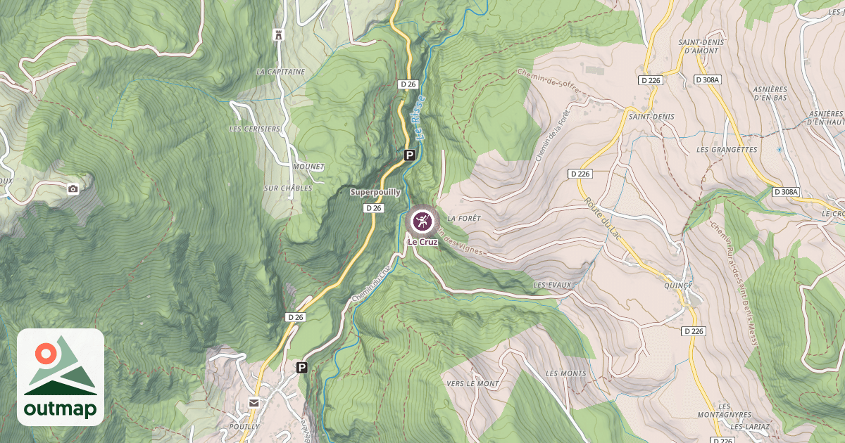 Map of Le Cruz