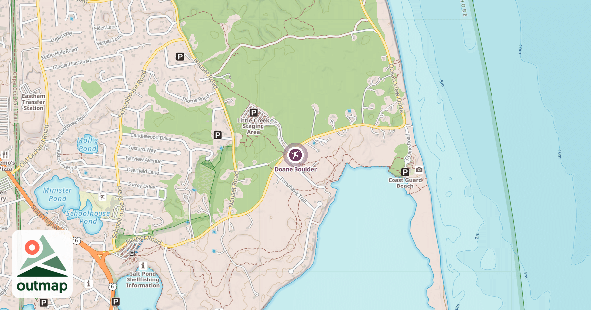 Map of Doane Boulder