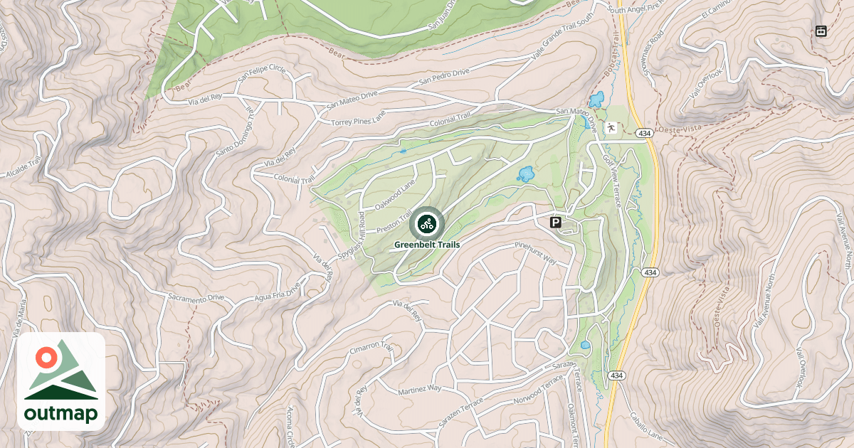 Map of Greenbelt Trails