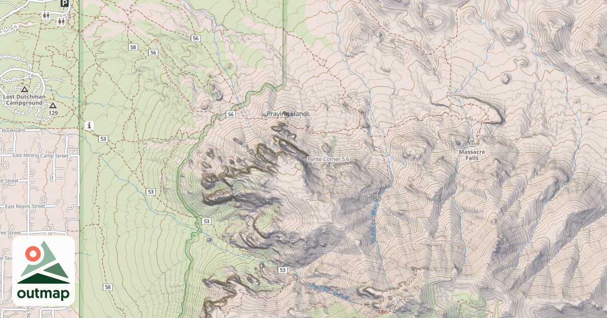 Map of Pyrite Corner
