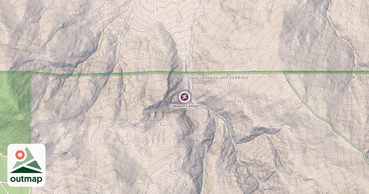 Map of Cabazon Canyon