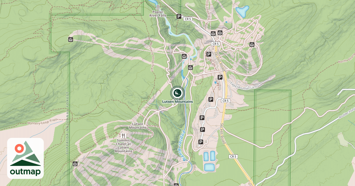 Map of Lutsen Mountains