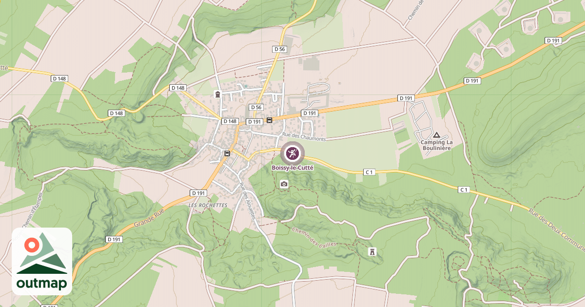 Map of Boissy-le-Cutté