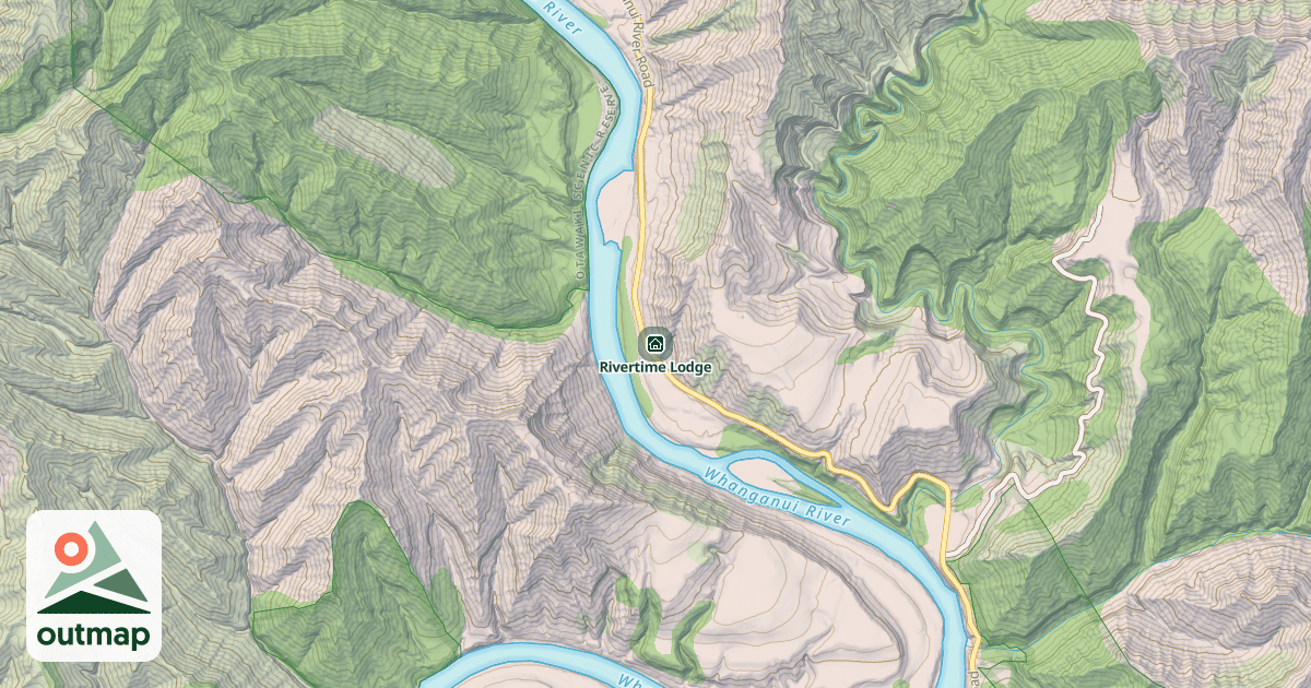 Map of Rivertime Lodge