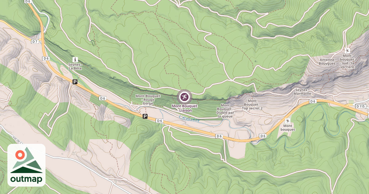 Map of Mont Bouquet - Liaison