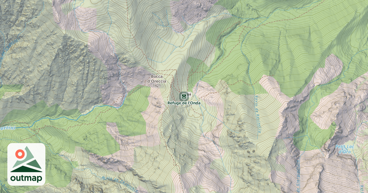 Map of Refuge de l'Onda