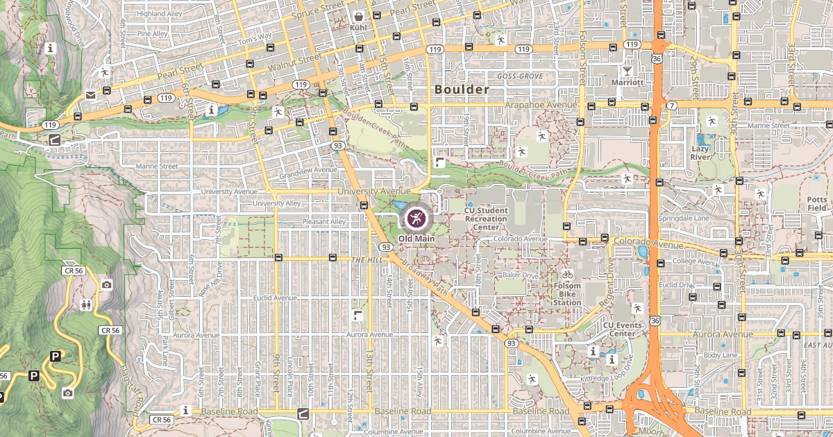 Map preview of Old Main