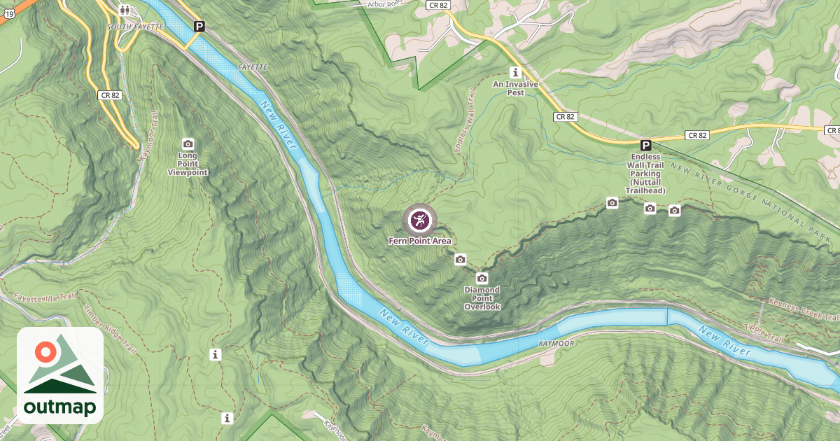 Map of Fern Point Area