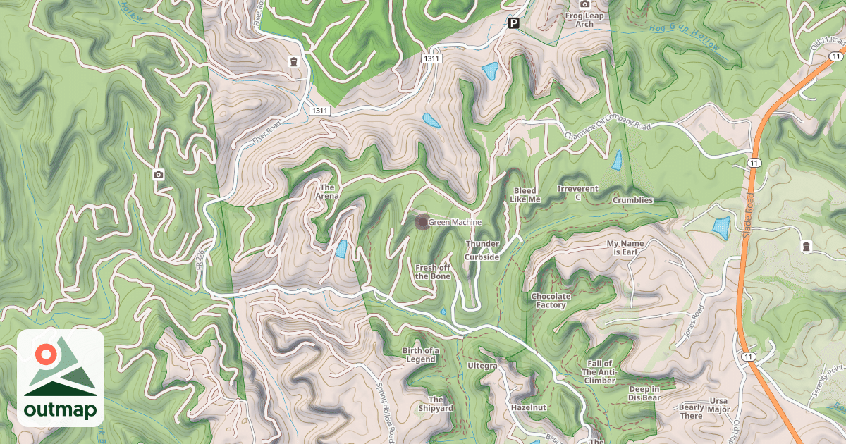 Map of Green Machine