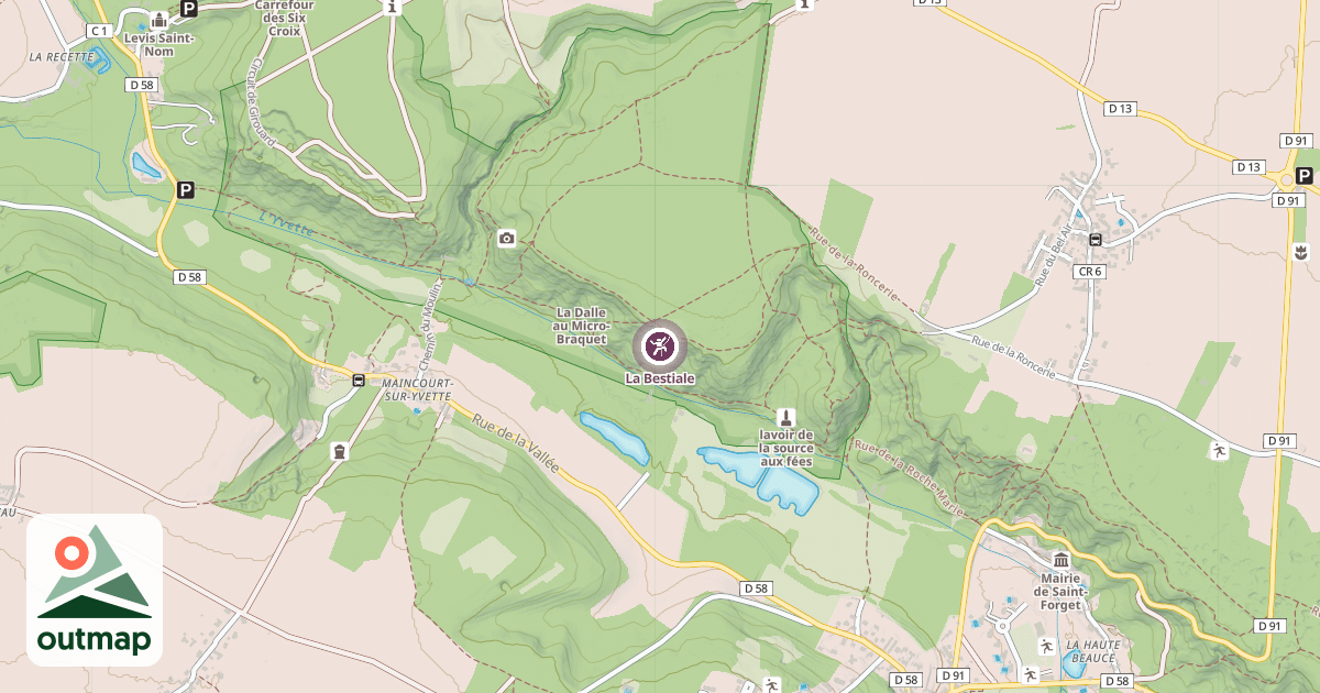 Map of La Bestiale
