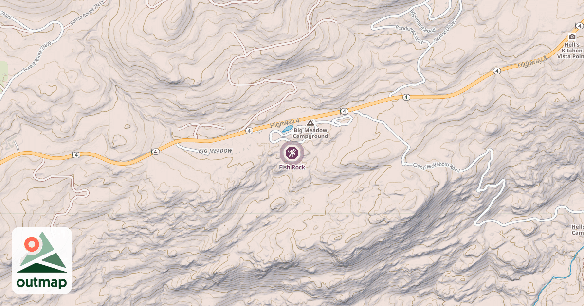 Map of Fish Rock