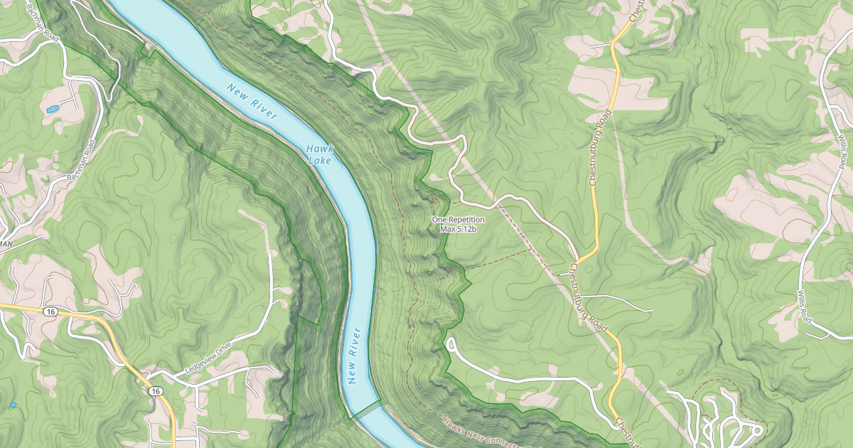 Map preview of One Repetition Max