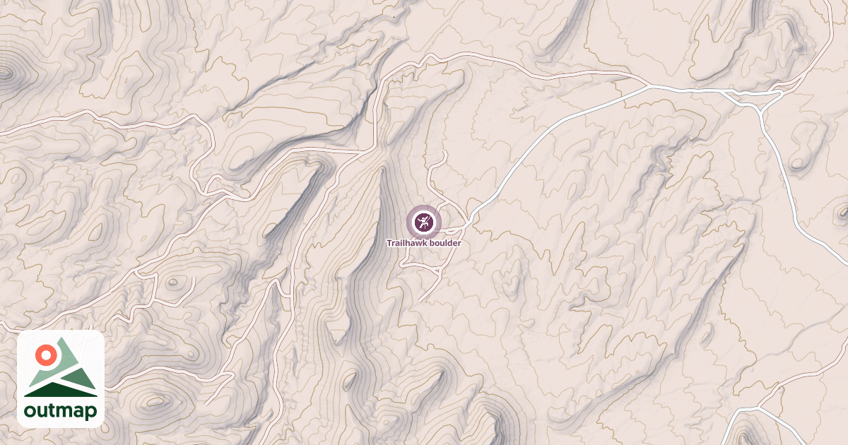 Map of Trailhawk boulder