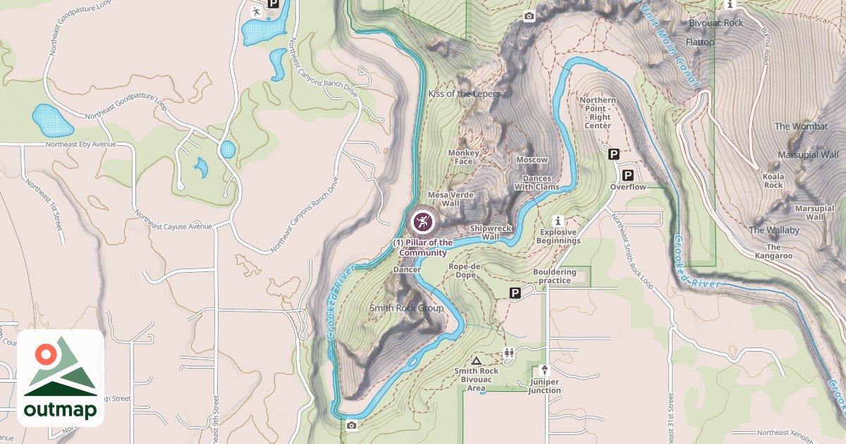 Map of (1) Pillar of the Community