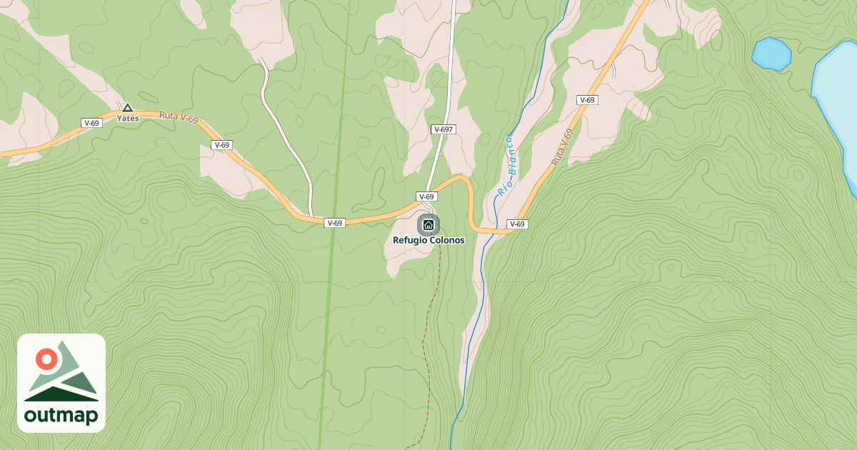 Map of Refugio Colonos