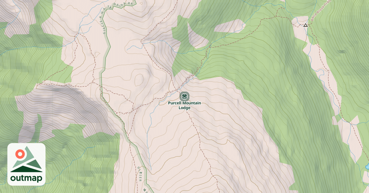 Map of Purcell Mountain Lodge