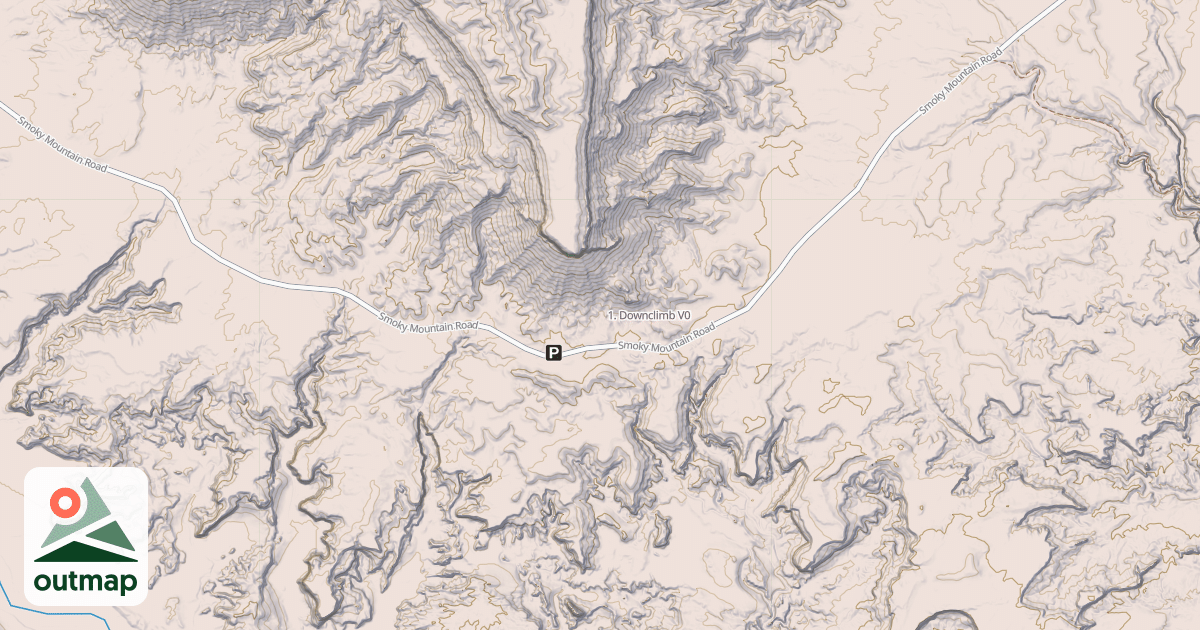 Map of 1. Downclimb