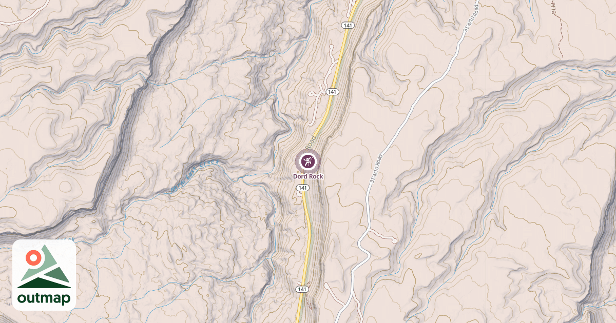 Map of Dord Rock