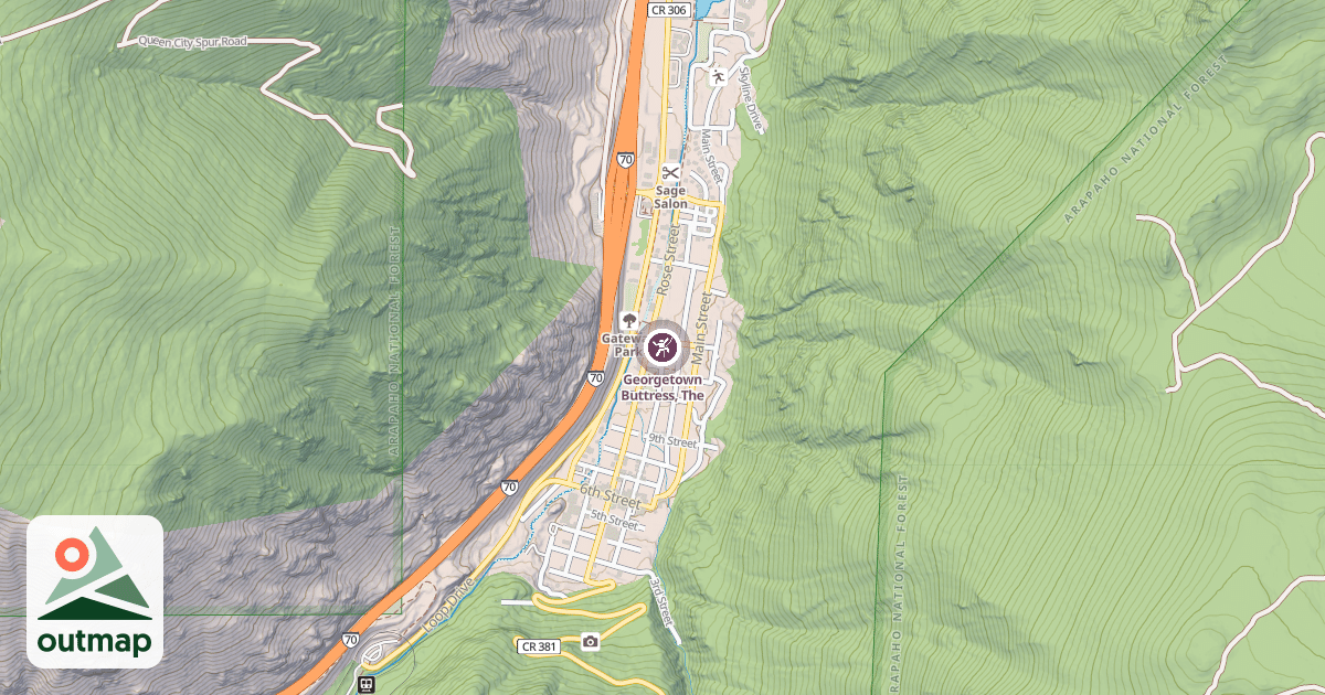 Map of Georgetown Buttress, The
