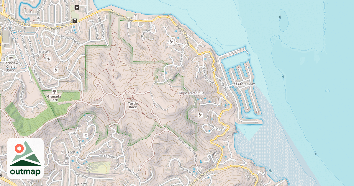 Map of Right Arete