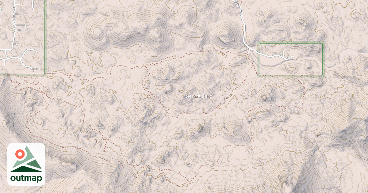 Map of Col. Custer