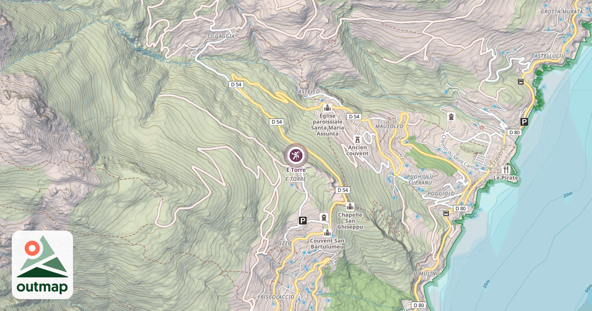 Map of E Torre
