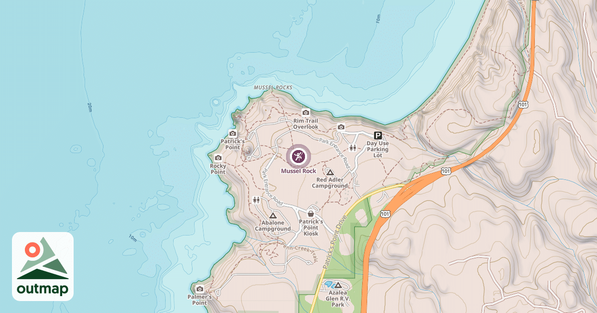 Map of Mussel Rock