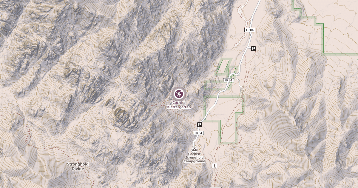 Map preview of Cochise Klettergarten