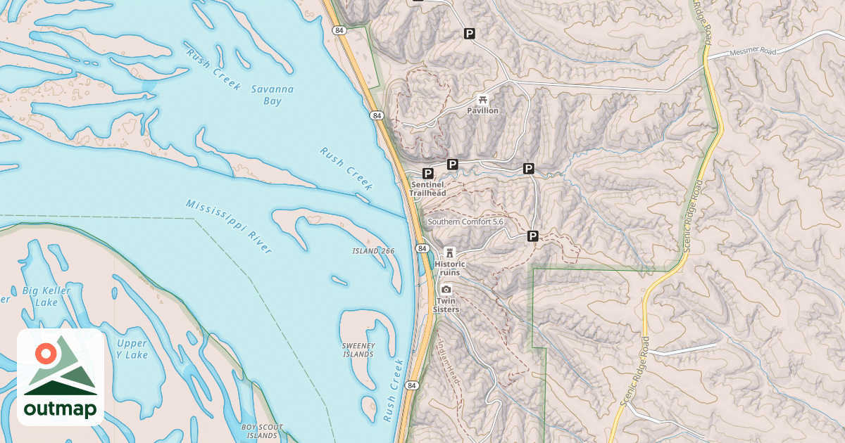 Map of Southern Comfort