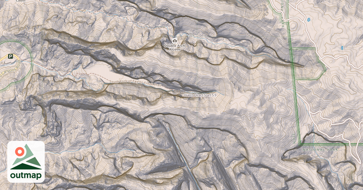 Map of Hueco Direct Start