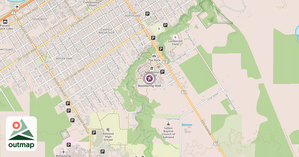 Map of Bouldering Wall