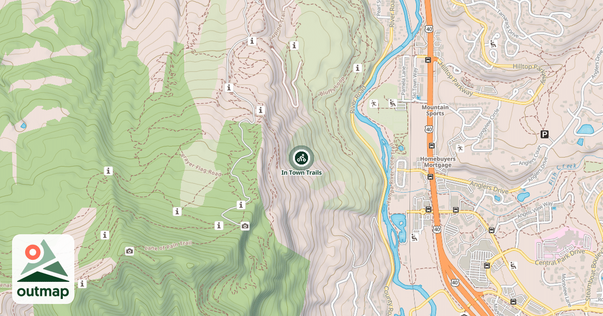 Map of In Town Trails
