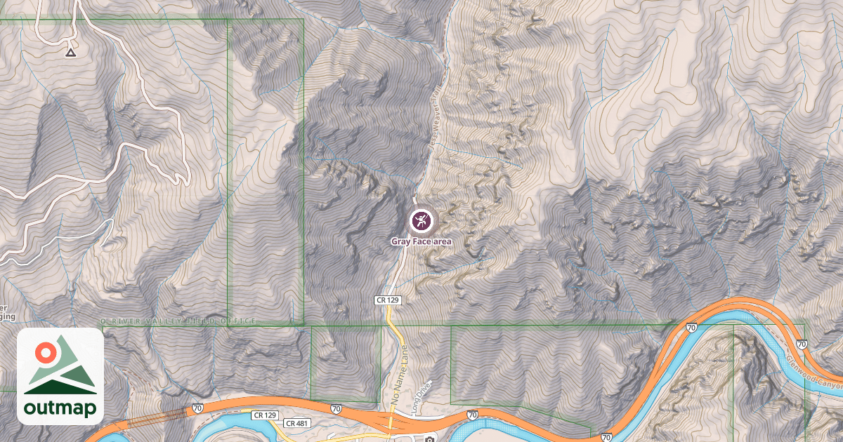 Map of Gray Face area