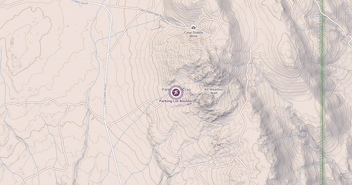 Map preview of Parking Lot Boulder