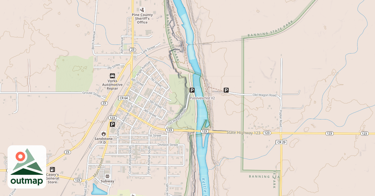 Map of Passiveschist