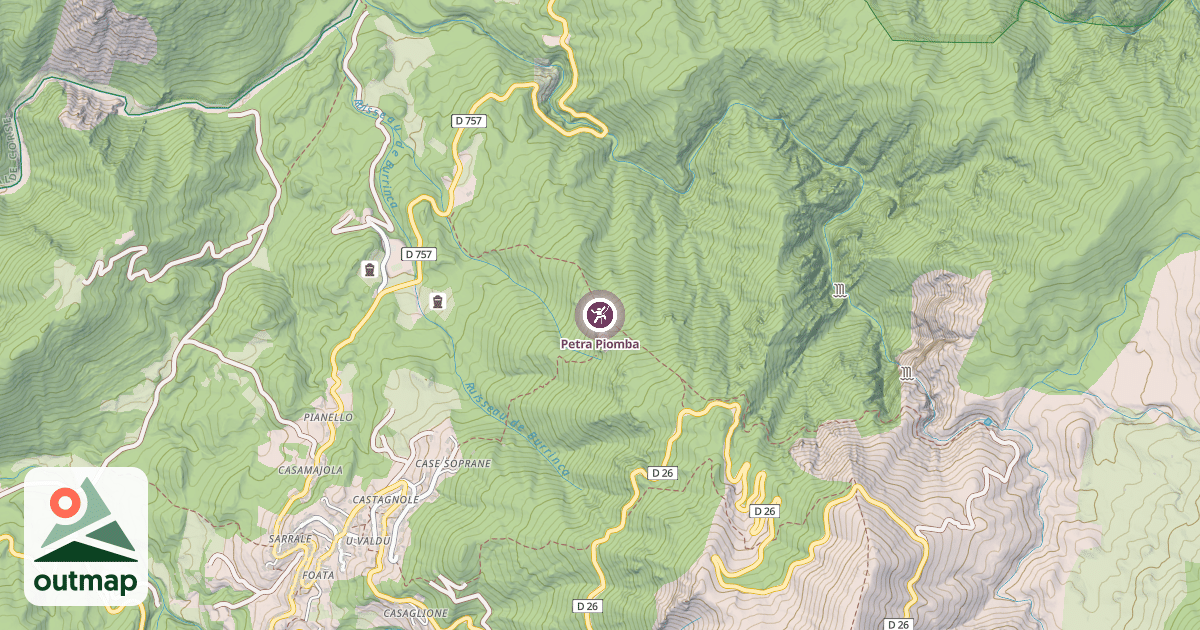 Map of Petra Piomba
