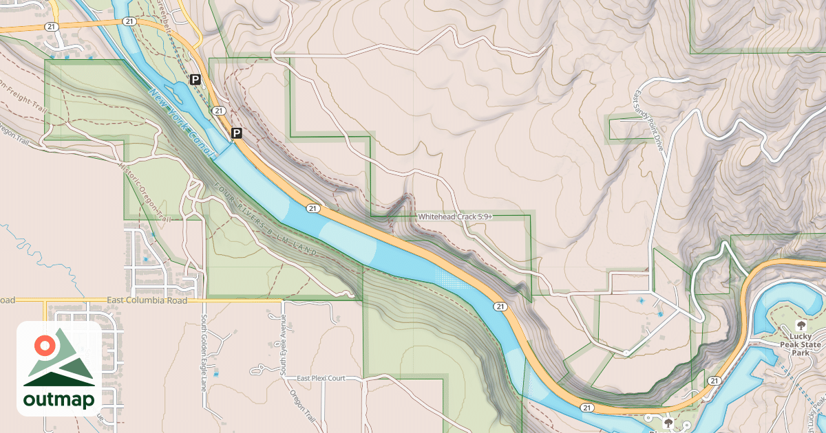 Map of Whitehead Crack